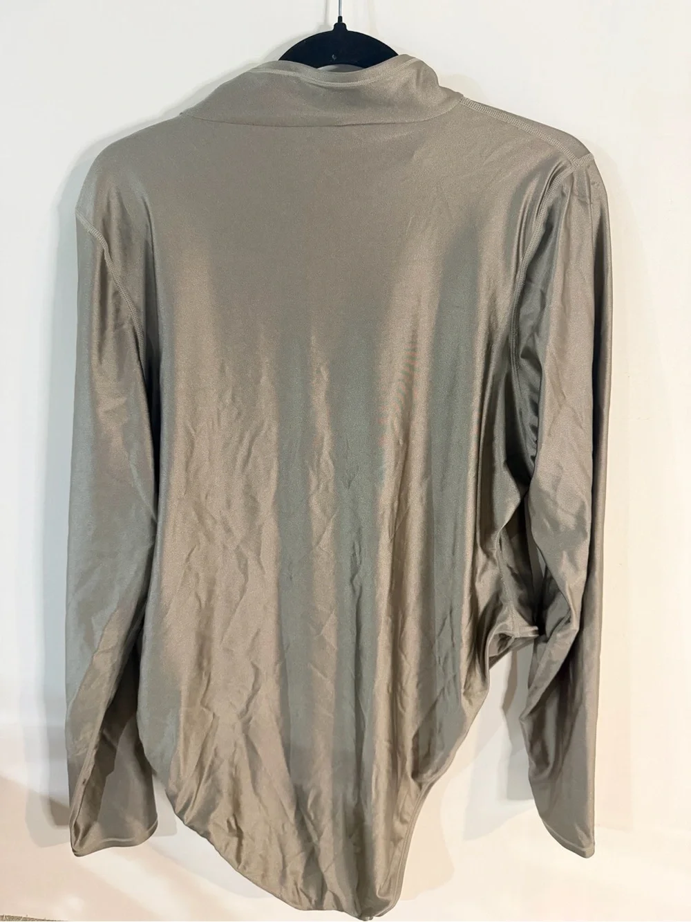 SKIMS half‎ zip swimsuit Smoke
